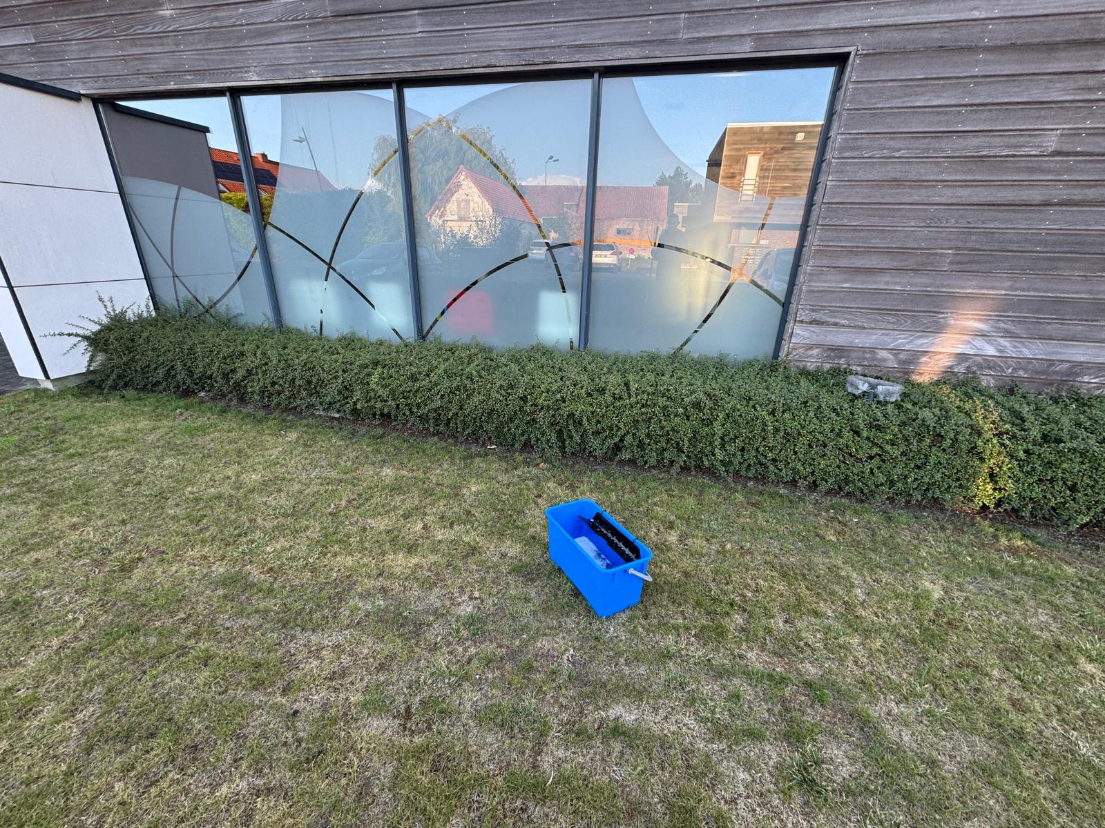 Intérieur vitré contemporain